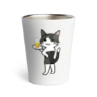 The Cat who.... suzuriのバドキャット Thermo Tumbler