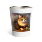 kpop大好き！のかわいい猫のイラストグッズ Thermo Tumbler