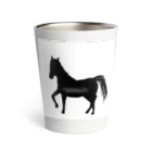 みんなのみすたーさんの silhouette horse Thermo Tumbler