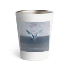 可愛いトレジャーの青い鳥 Thermo Tumbler