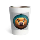 henohenomohejiadのドット絵のホラーなカピバラ Thermo Tumbler