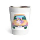 猫、かわいい系ショップの車の猫 Thermo Tumbler