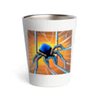 yorozuya4628のドット絵　クモ　スパイダー　ピクセル画像 Thermo Tumbler