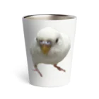 みぽりんショップのアルビノセキセイインコハクちゃん Thermo Tumbler