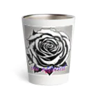 vieのBLACK_rose Thermo Tumbler