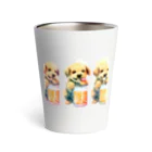 ✴︎Tiara shop✴︎のビール好きの犬 Thermo Tumbler