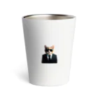 ramiakunのサングラスを掛けた猫 Thermo Tumbler