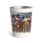 ki1962の浜辺で撮った仲の良い4姉妹のプレミアムグッズ Thermo Tumbler