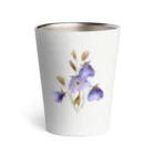 Atelier Petrichor Forestのキキョウ Chinese bellflower Thermo Tumbler