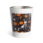 ToToMoの【ハロウィン】スケルトンキャット Thermo Tumbler