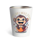 ピヨ爺の副業のほっとひとさる = うききち = Thermo Tumbler