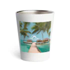 Totally-Fascinatingのモルディブビーチバンガロー Thermo Tumbler