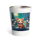 春乃遊羽アイディアイラストショップの可愛い猫のイラスト Thermo Tumbler