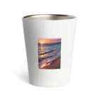 sawatchの浜辺の夕日 Thermo Tumbler