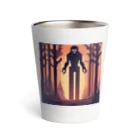 umakoiの木のようなお化けの影のドット絵 Thermo Tumbler