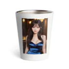 AI Lucy(ルーシー)の青いドレス美人 Thermo Tumbler