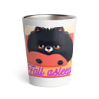 Pom-Dog'sのねむねむ黒ポメちゃん Thermo Tumbler