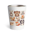 SaSuKeの森の動物達のイラスト Thermo Tumbler