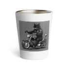 zkunmamaのワイルド黒猫 Thermo Tumbler