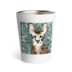 kindonesiaのドット絵のヒマラヤンキャット Thermo Tumbler