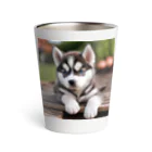 Kybeleのシベリアンハスキーの子犬のグッズ Thermo Tumbler