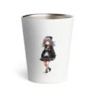 infinexus_dsgnのちびキャラ少女（Silver hair） Thermo Tumbler