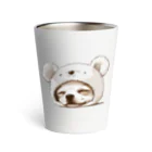 わんにゃんsucculentのクマのコスプレをしたチワワ Thermo Tumbler