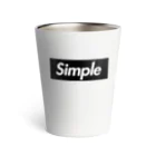 おもしろいTシャツ屋さんのsimple　シンプル Thermo Tumbler