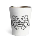 YUchan’s ChinchillaFamilyのChinchilla Familyのロゴマーク Thermo Tumbler