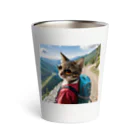 ミウ&ゆうの部屋の登山するワイルド系猫 Thermo Tumbler