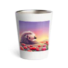 koba777のドット絵ハリネズミ Thermo Tumbler