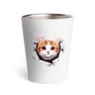 飛び出す！アニマルショップの飛び出す猫 Thermo Tumbler