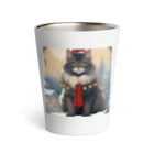 ruiruirの猫　冬　クリスマス Thermo Tumbler