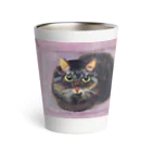 Cape_Lightの愛猫ポワロ、日本画 Thermo Tumbler