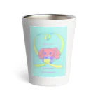 Kaede  lemonadeのダックスとレモンとゴールドリボン Thermo Tumbler