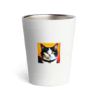 抹茶ラテの普通の猫 Thermo Tumbler