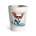 With-a-smileのサーフィン犬 Thermo Tumbler