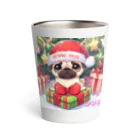 furebuhi　clubのXmas PUG サーモタンブラー