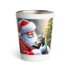 Chee & MarkusのSanta and a Cat Thermo Tumbler