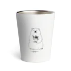 白亜画廊 SUZURI店の2023Winter_PolarBear Thermo Tumbler