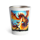 Pixel Questのドラゴンブレイズナイトティー Thermo Tumbler