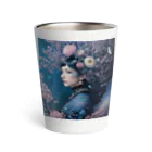 ZZRR12の「夜桜の幻想：桜の精霊」 - "Night Sakura Fantasia: Spirit of the Cherry Blossom" Thermo Tumbler