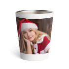 ArtWandererのクリスマス限定　女性サンタクロース　イラスト入りグッズ Thermo Tumbler