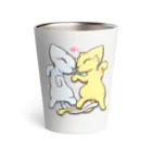 カッキー創作チャンネルのなかよし♡【ニャン&ニャン】 Thermo Tumbler