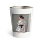 yusuke.shop1の物思いにふける女の子 Thermo Tumbler