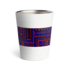 月澄狸の黒と青と赤の、ゲーム画面っぽいドット絵 Thermo Tumbler