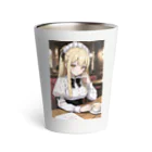 kaz-uのデザインイラストのメイド喫茶の人形姫 Thermo Tumbler