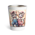 zhaoyushuangの可愛い子猫イラスト Thermo Tumbler