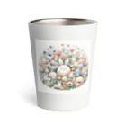 raio-nのハッピーフローラルファンタジー Thermo Tumbler