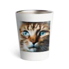 しんの考え事している猫 Thermo Tumbler